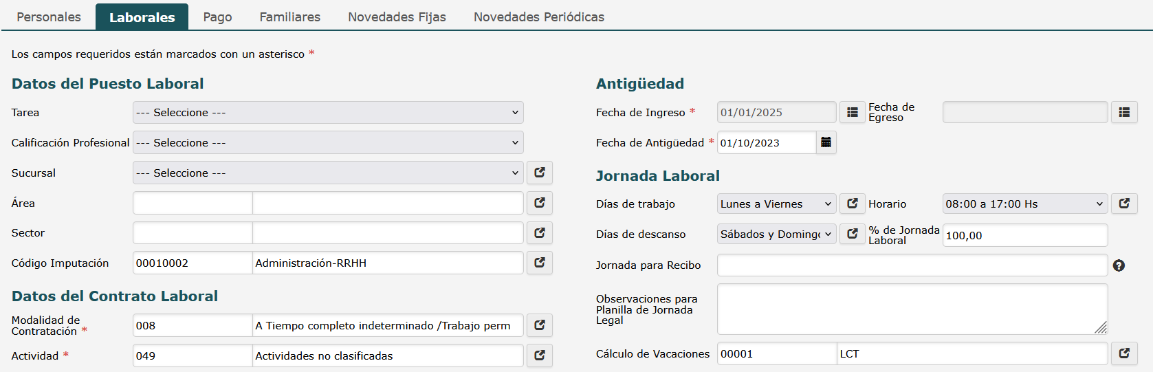 Jornada Laboral